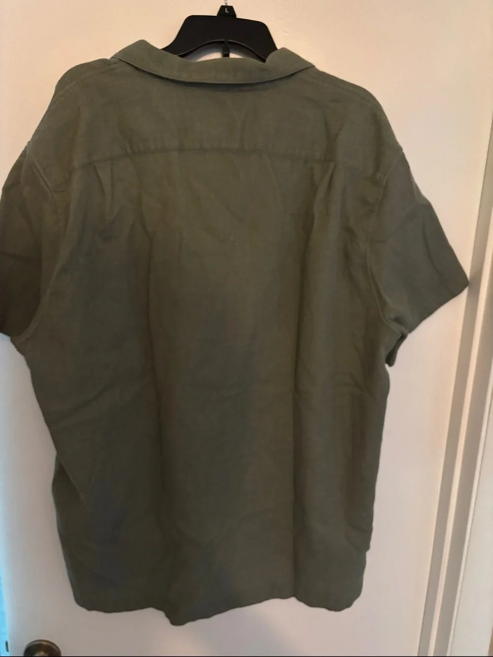 J. Crew Olive Short-Sleeve Shirt